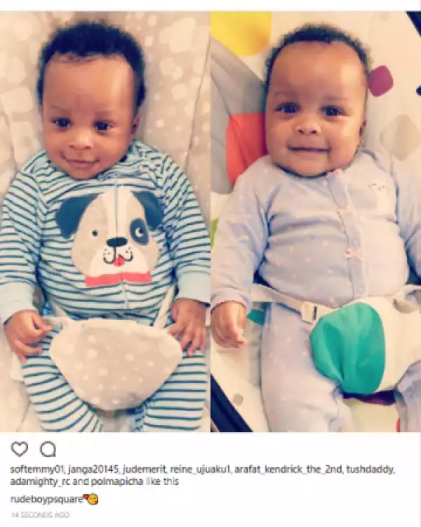 Paul Okoye Shares Adorable New Photo Of His 3-Months-Old Twins, Nathan & Nadia
